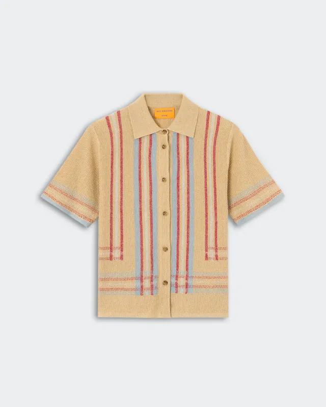 Havana Shirt - Sandstone Combo sold by Guest In Residence