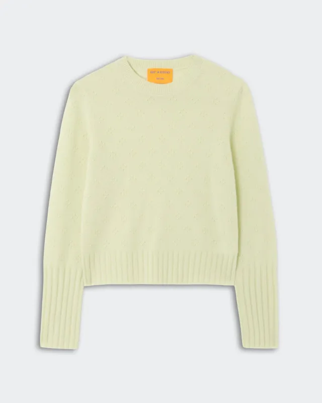 Compass Shrunken Crew - Limewash sold by Guest In Residence