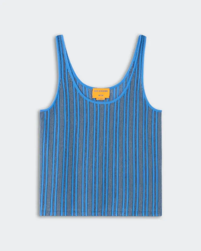 Fine Stripe Tank - Sail Combo sold by Guest In Residence