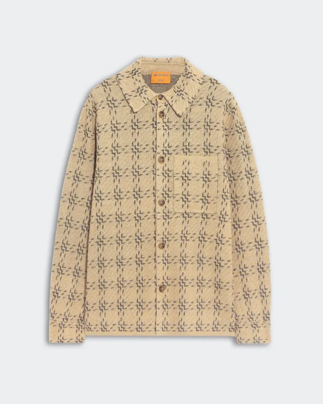 Plaid Work Shirt - Sandstone Combo sold by Guest In Residence