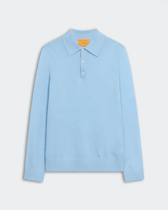 Airy Polo - Clear Sky sold by Guest In Residence