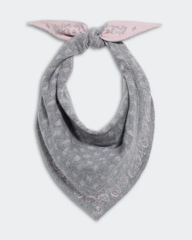 The Wild Rag - Heather Grey/Powder Pink made by Guest In Residence