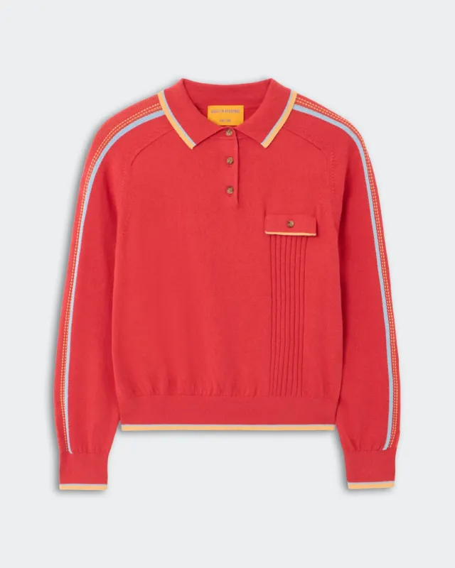 Relay Polo - Scarlet sold by Guest In Residence
