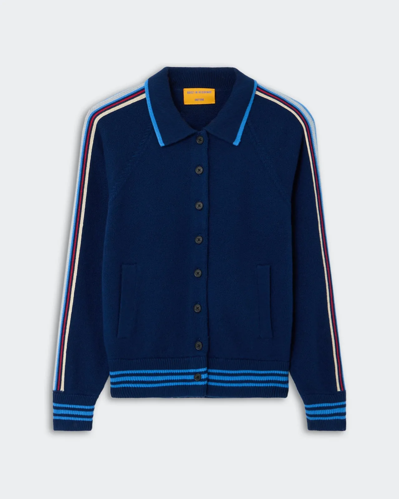 Varsity Jacket - Navy sold by Guest In Residence