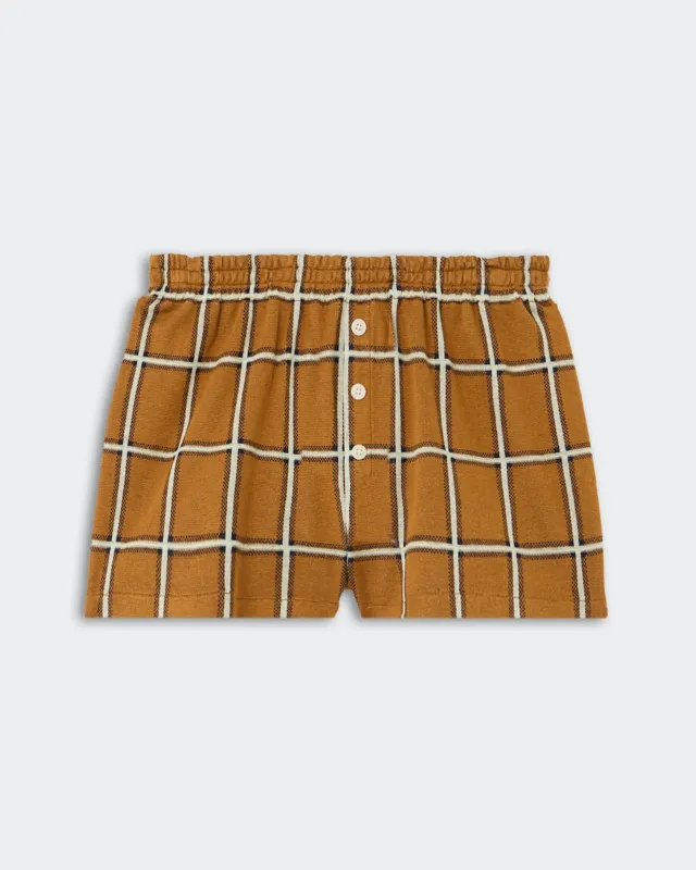 Picnic Plaid Short - Suede Combo sold by Guest In Residence