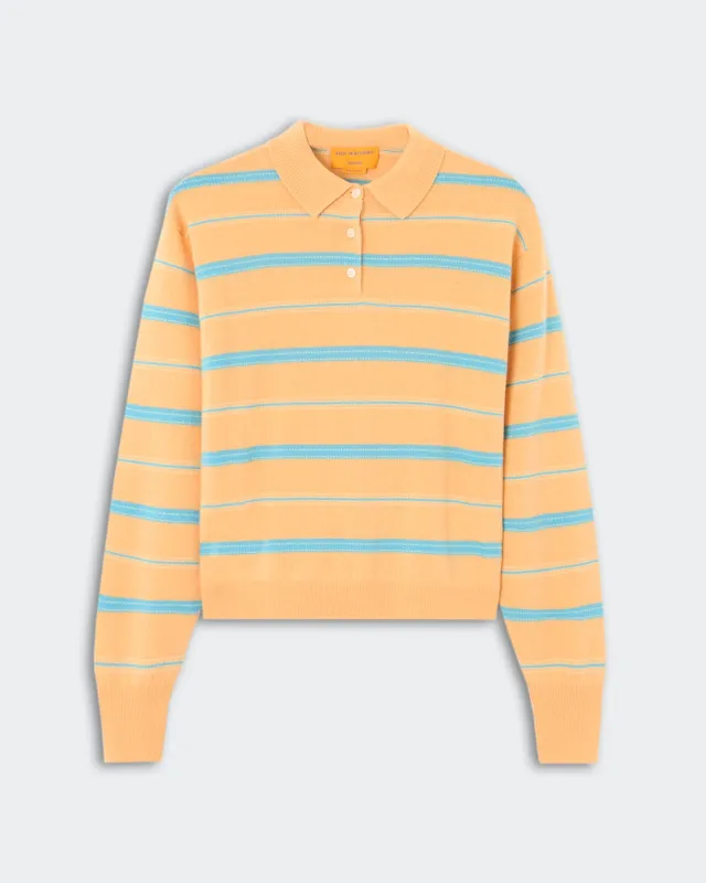 Collegiate Stripe Polo - Sorbet Combo sold by Guest In Residence