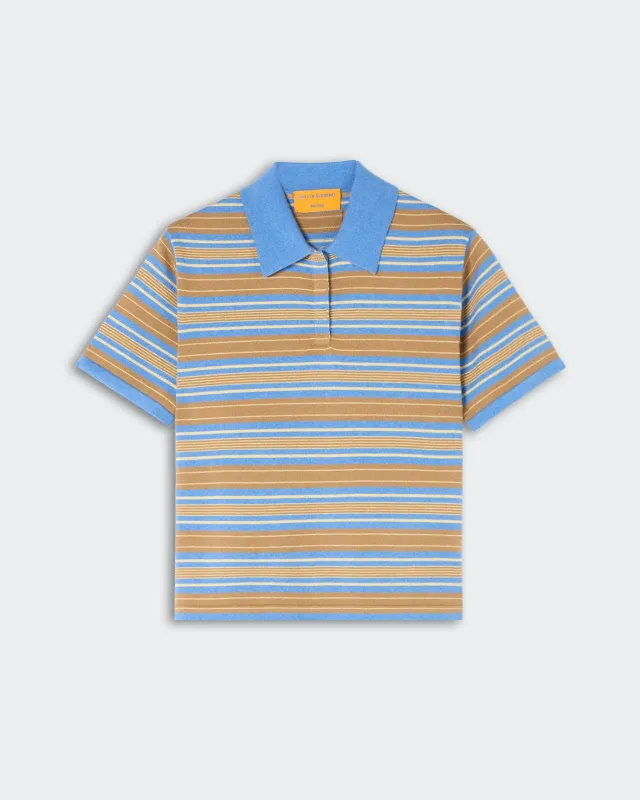 Short Sleeve Stripe Rugby - Delft Blue Combo made by Guest In Residence