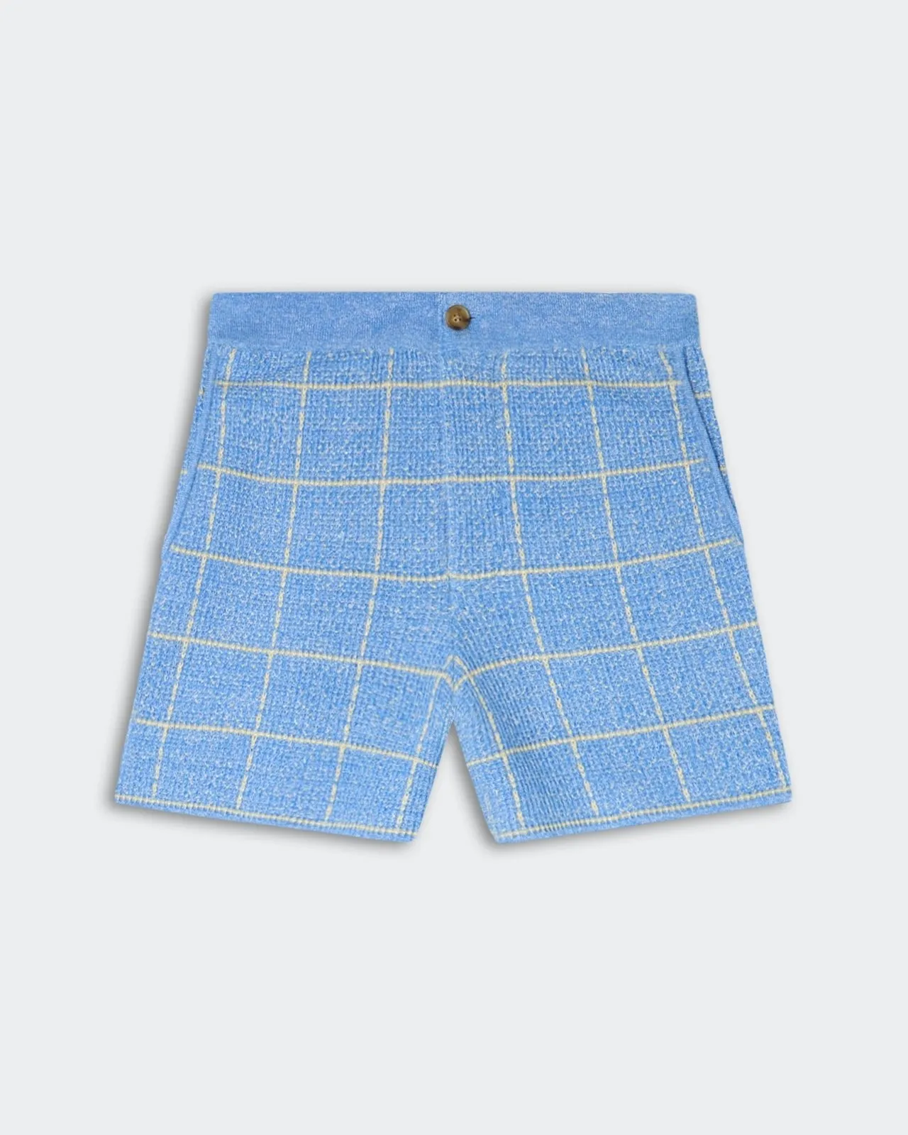 Plaid Short - Delft Blue/Butter sold by Guest In Residence