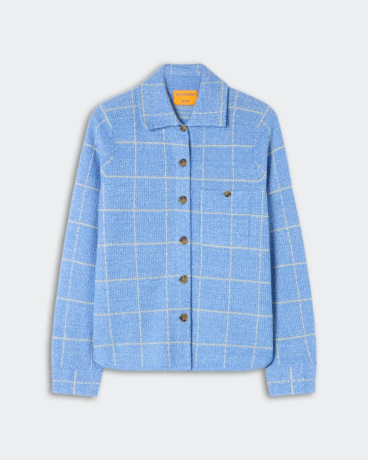 Dylan Plaid Shirt - Delft Blue/Butter sold by Guest In Residence