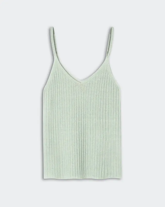 Breezy Rib Tank - Sage Brush made by Guest In Residence