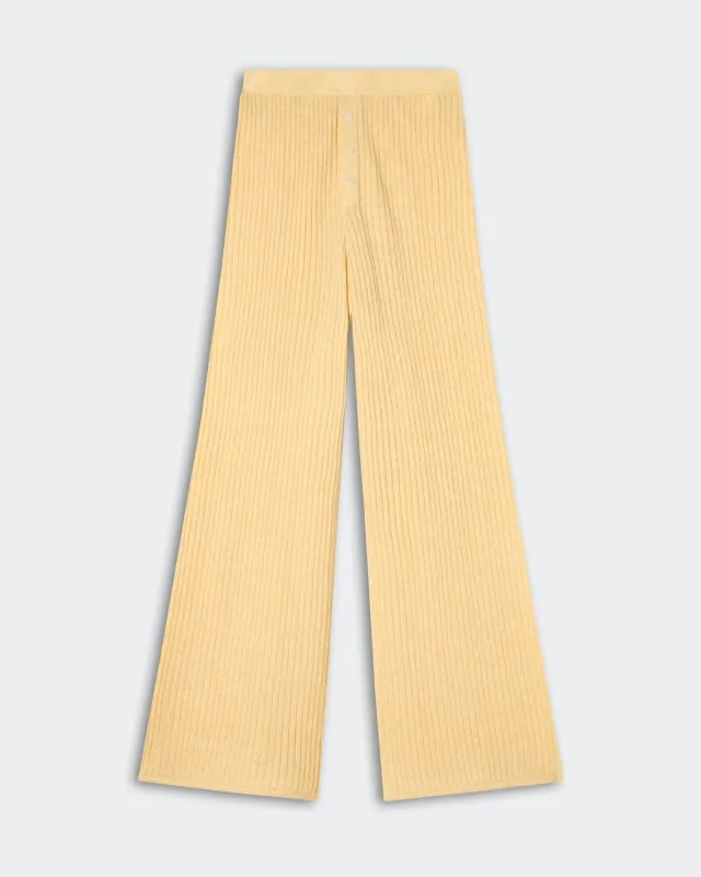 Rib Everywear Pant - Butter made by Guest In Residence