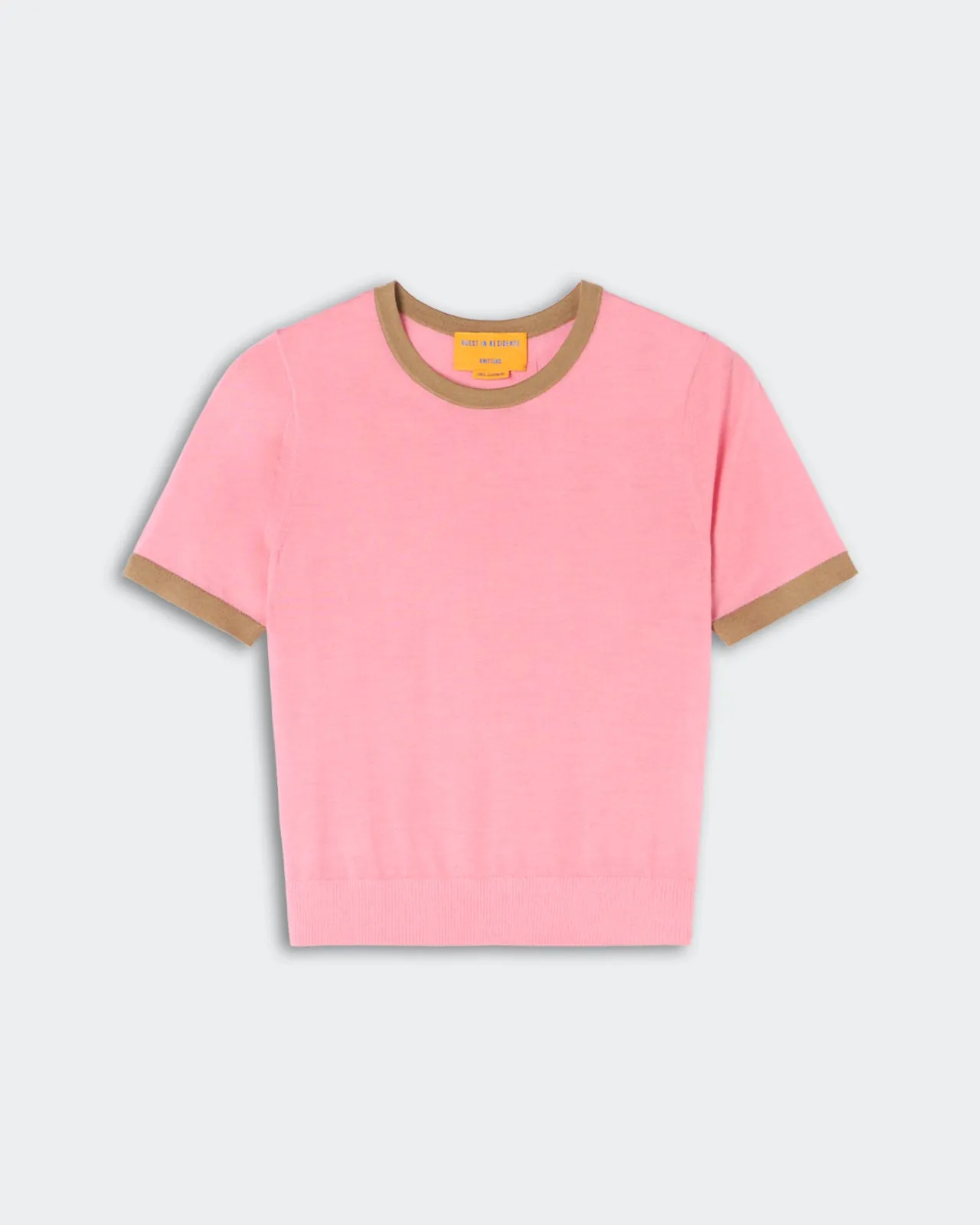 Airy Ringer Tee - Sprinkle/Camel sold by Guest In Residence