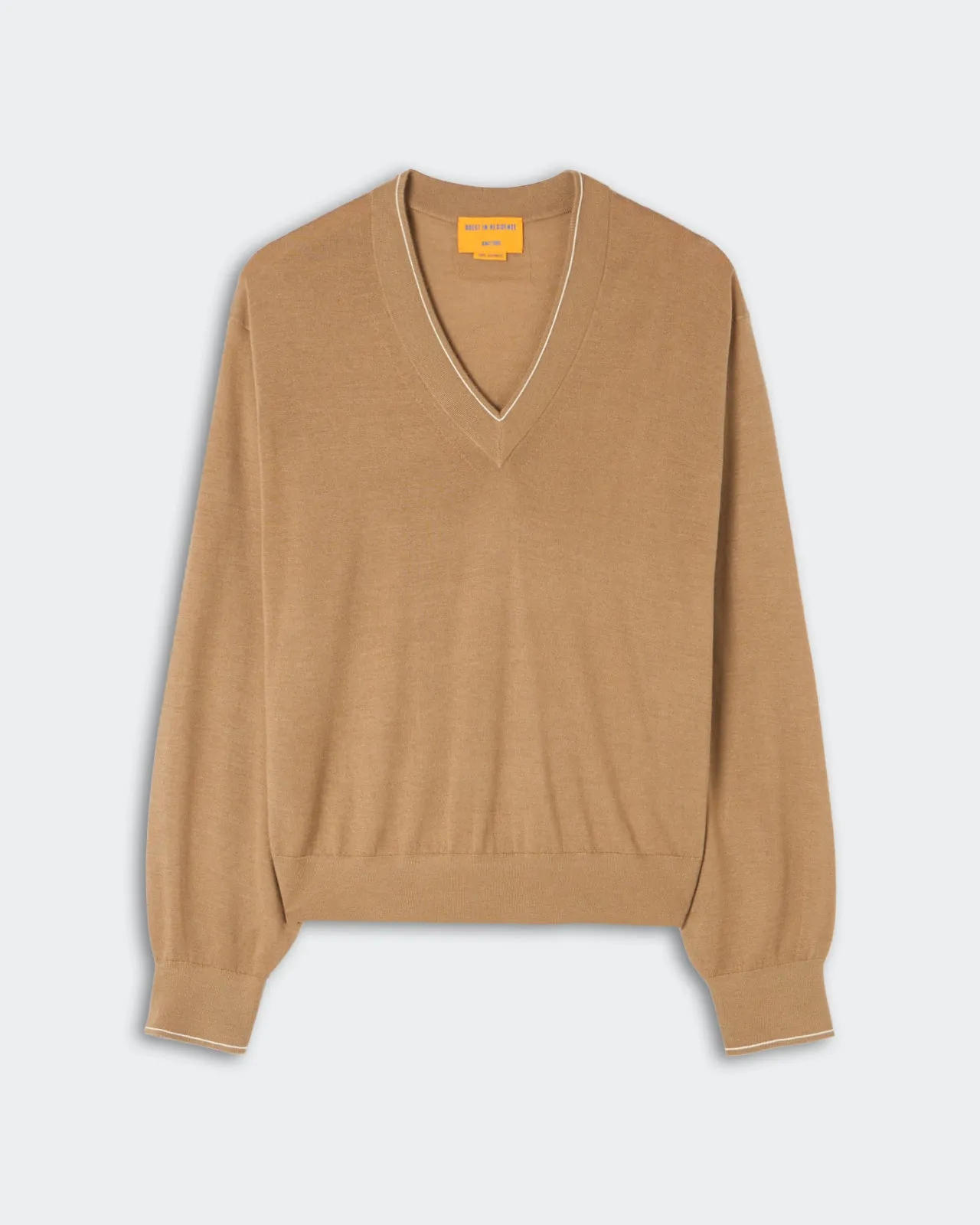 The Airy V - Camel/Cream sold by Guest In Residence