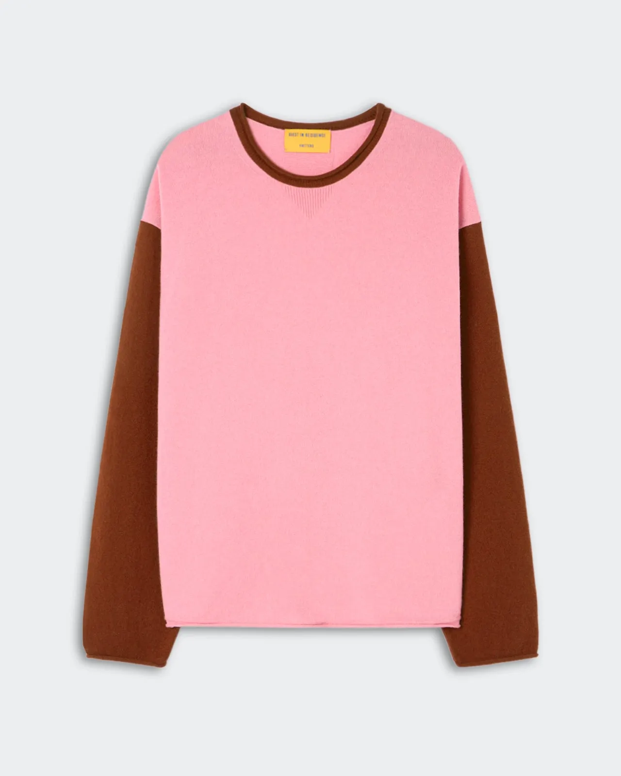 Baseball Oversized Crew - Sprinkle/Burnt Sienna sold by Guest In Residence