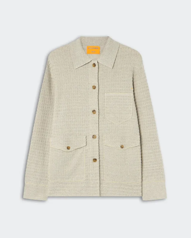 Waffle Jacket - Cream/Sandstone made by Guest In Residence