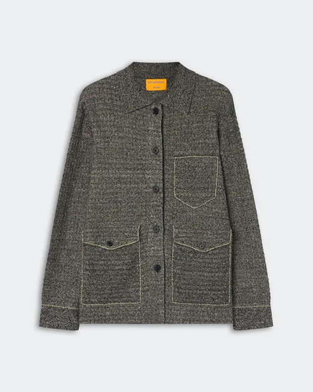 Waffle Jacket - Black/Sandstone made by Guest In Residence