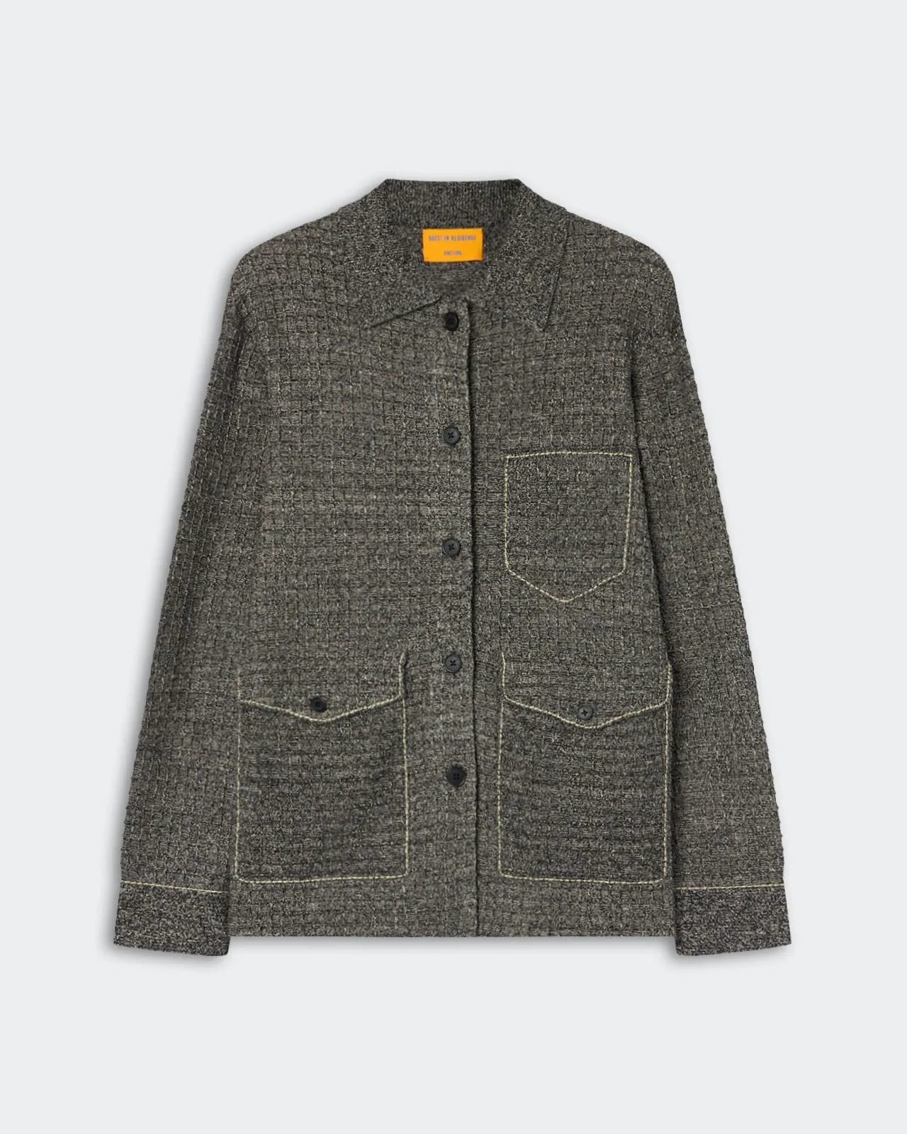 Waffle Jacket - Black/Sandstone sold by Guest In Residence