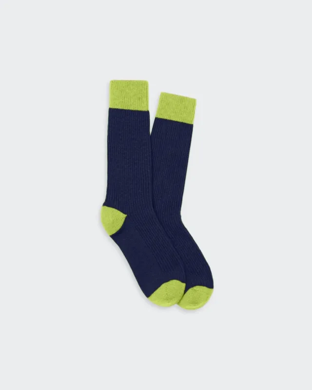 The Soft Socks - Midnight/Matcha sold by Guest In Residence