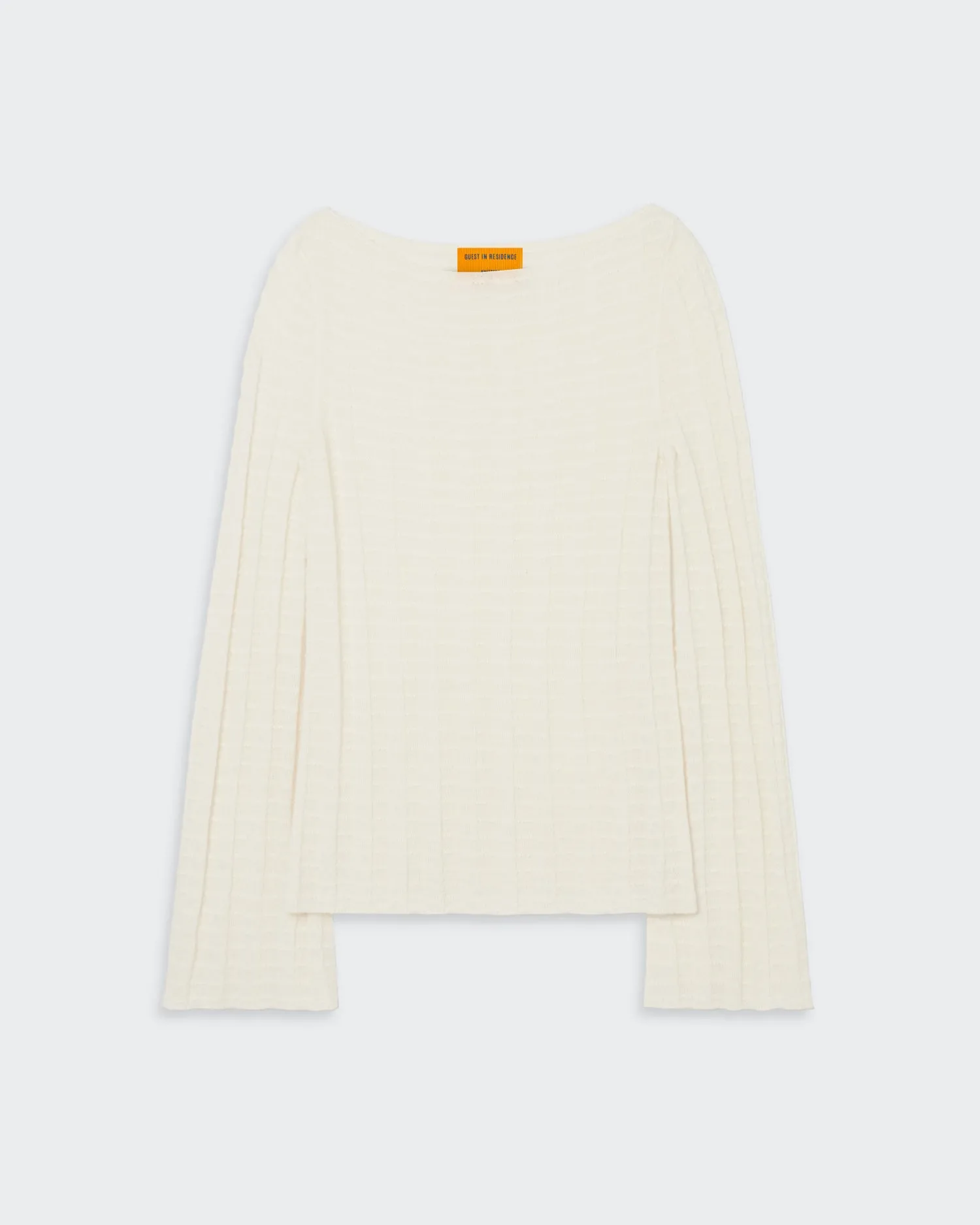 Longsleeve Flare Top - Cream sold by Guest In Residence