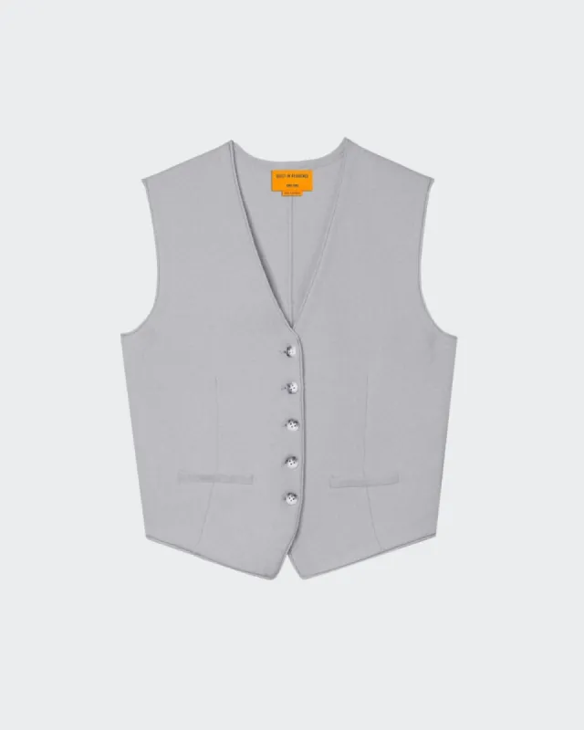 Tailored Vest - Stone sold by Guest In Residence