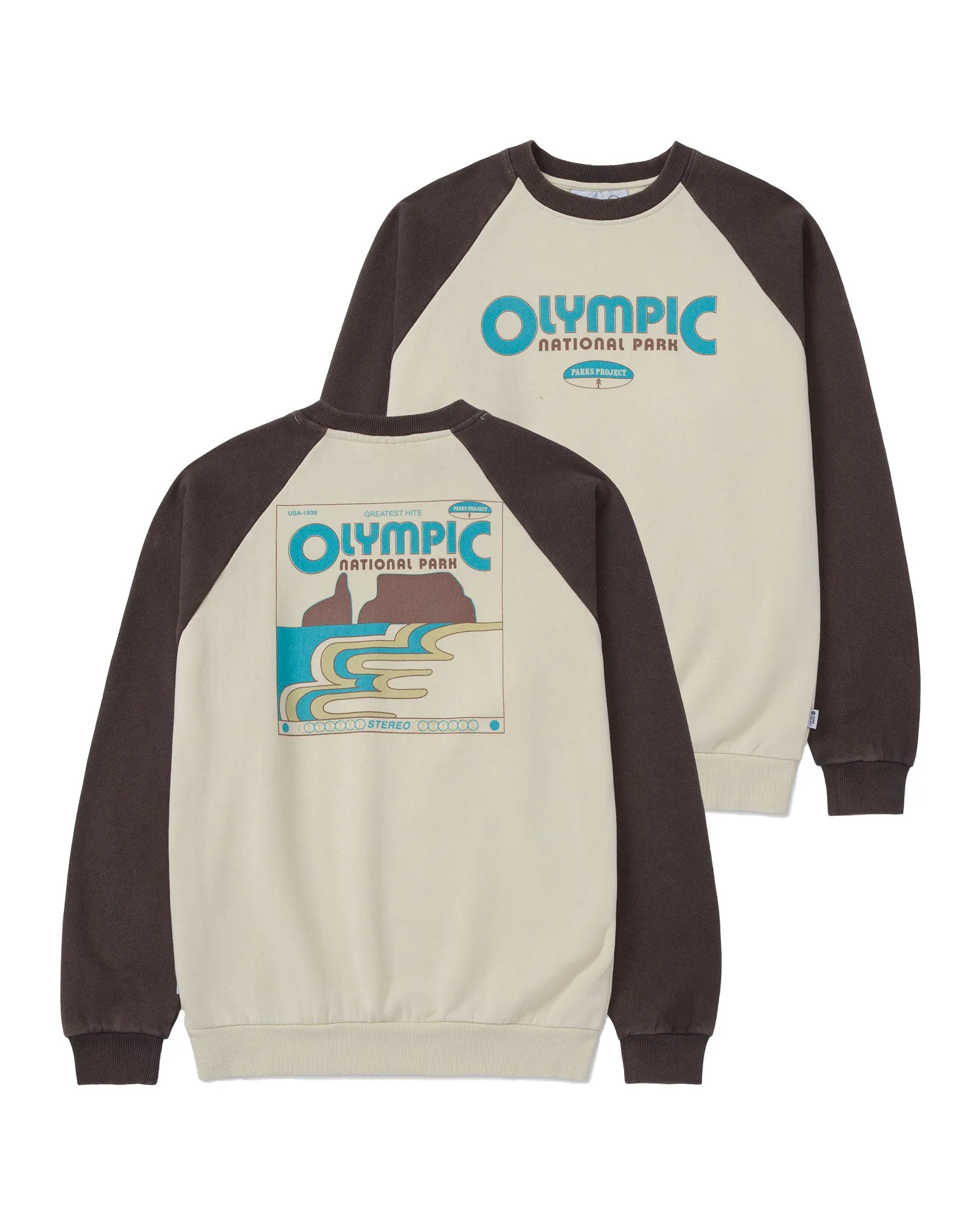 Olympic Greatest Hits Raglan Crew sold by Parks Project