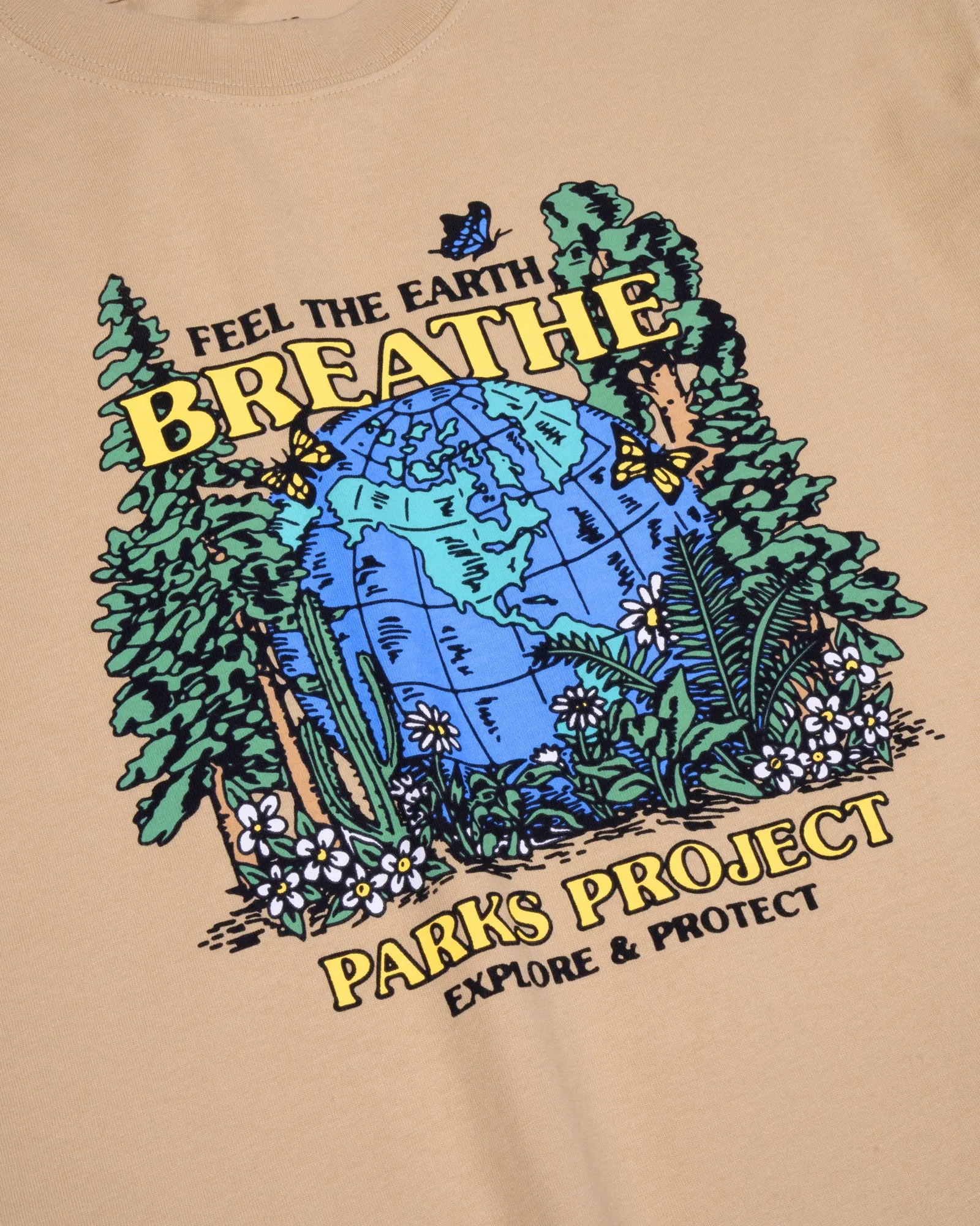 Feel the Earth Breathe Globe Tee sold by Parks Project product image thumbnail 5