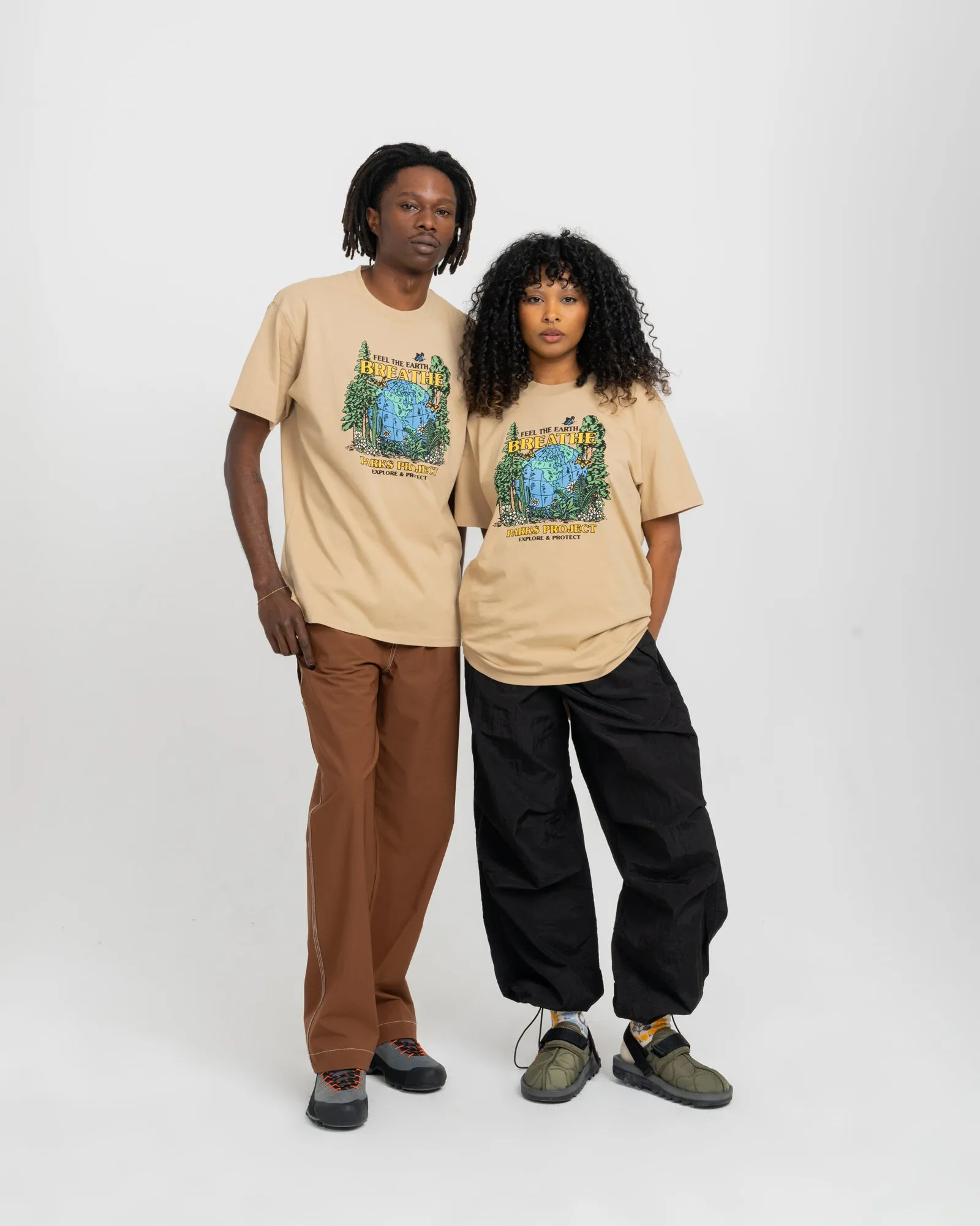 Feel the Earth Breathe Globe Tee sold by Parks Project product image thumbnail 2