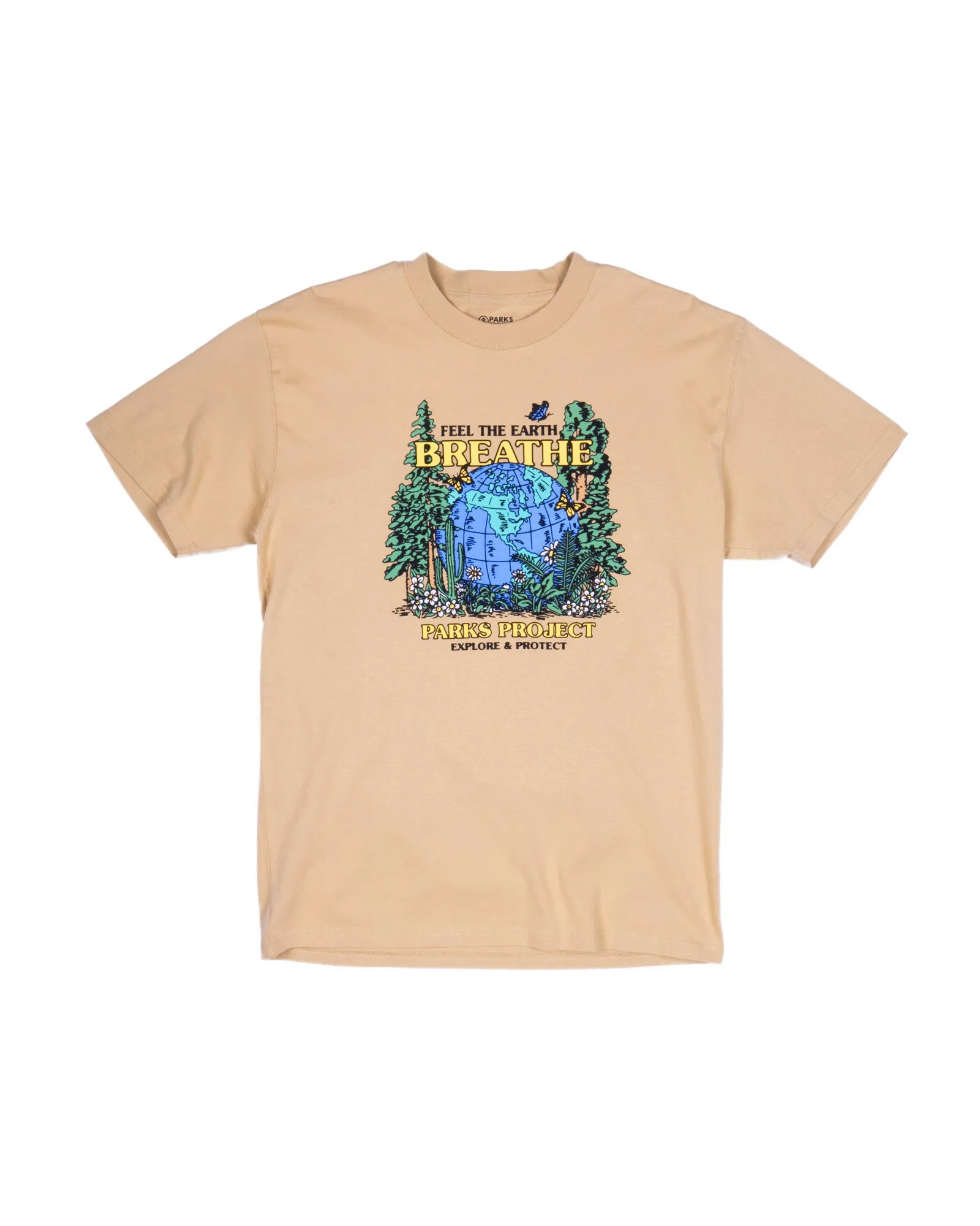 Feel the Earth Breathe Globe Tee sold by Parks Project product image thumbnail 4