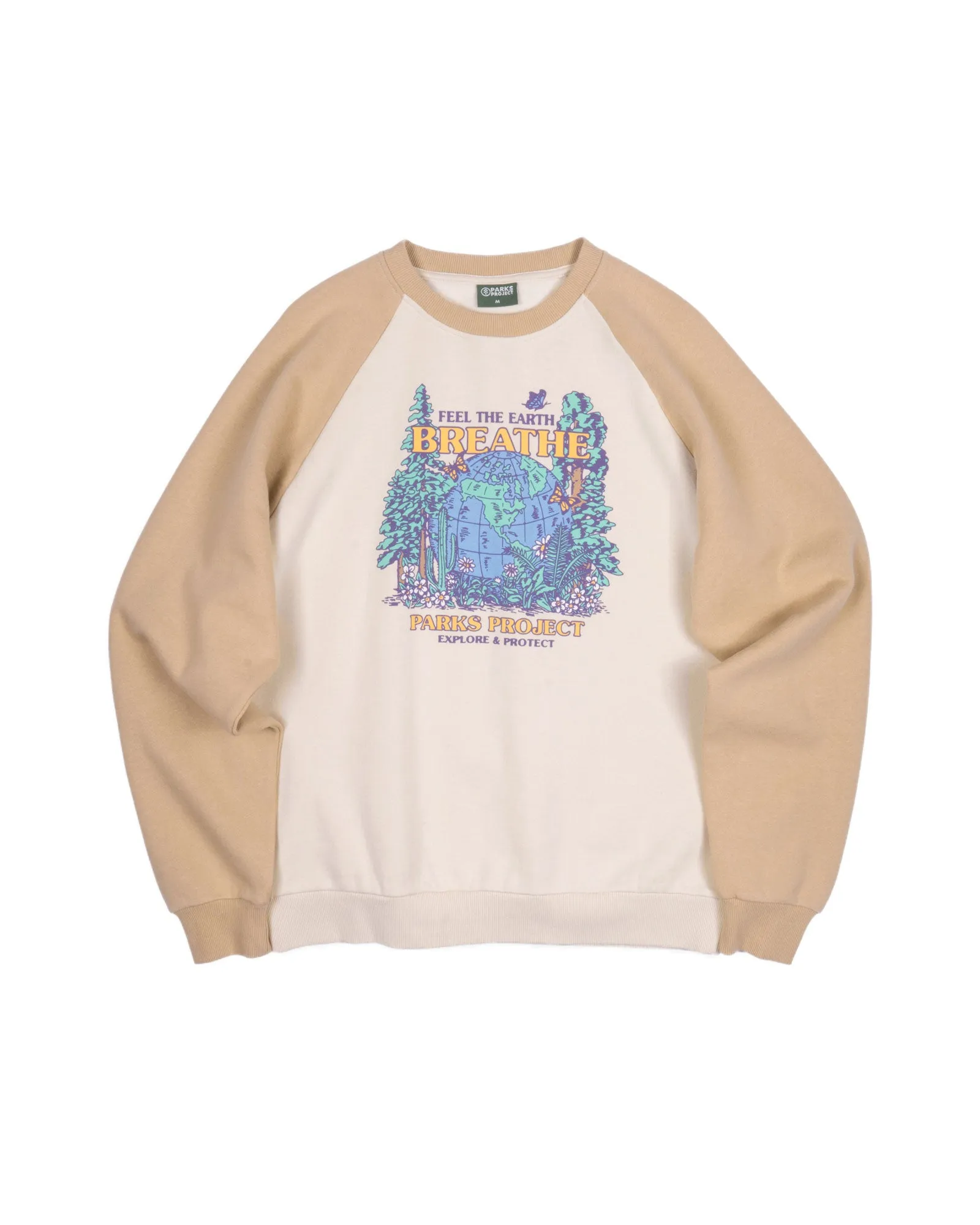 Feel The Earth Breathe Raglan Crew sold by Parks Project product image thumbnail 4