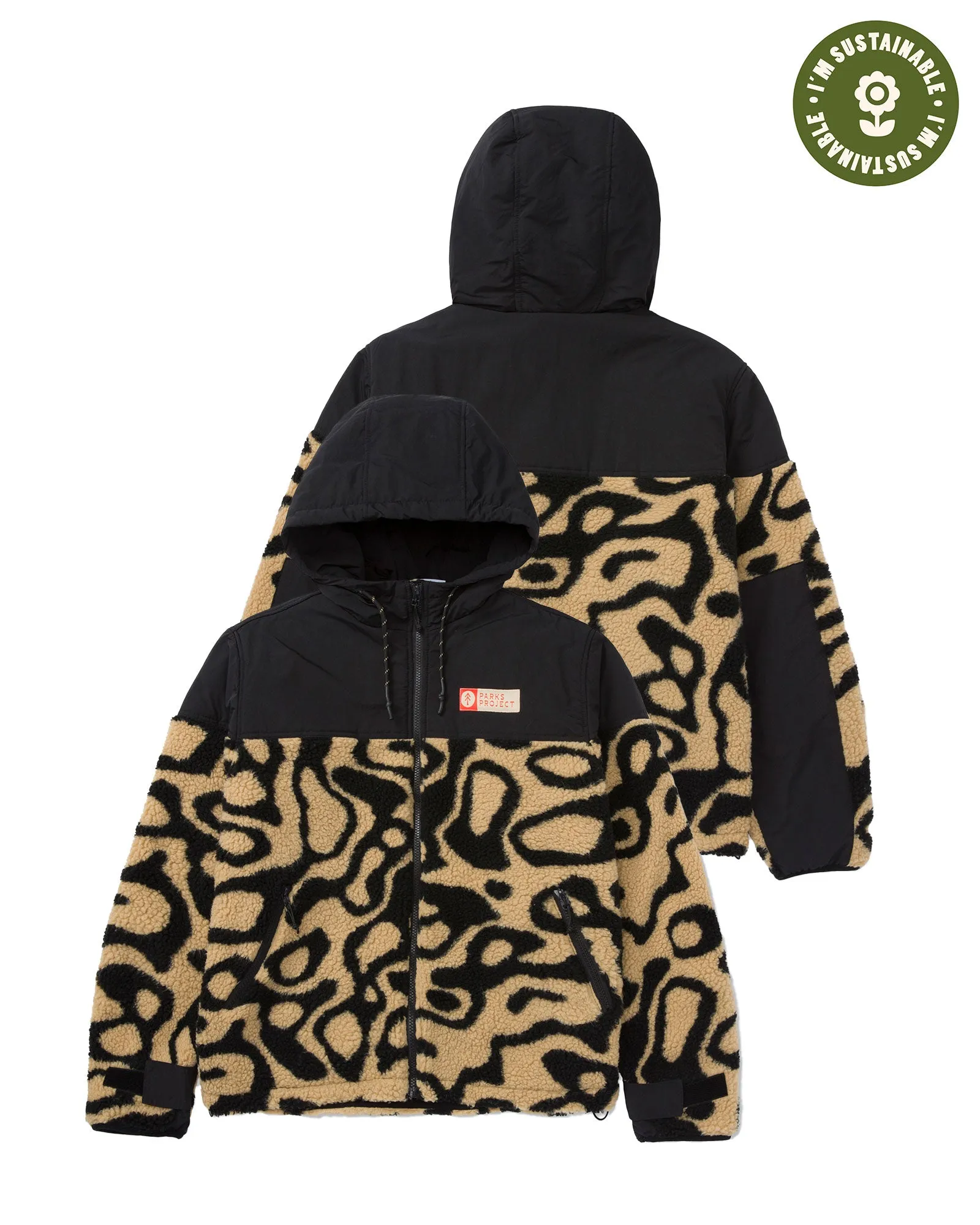 Yellowstone Geysers High Pile Fleece Winter Jacket sold by Parks Project product image thumbnail 4