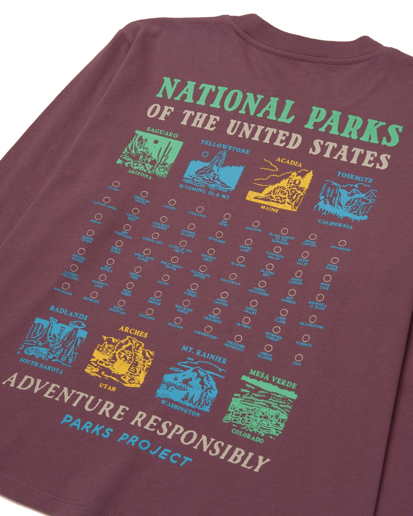 National Parks Stacked Boxy Long Sleeve Tee sold by Parks Project product image thumbnail 3
