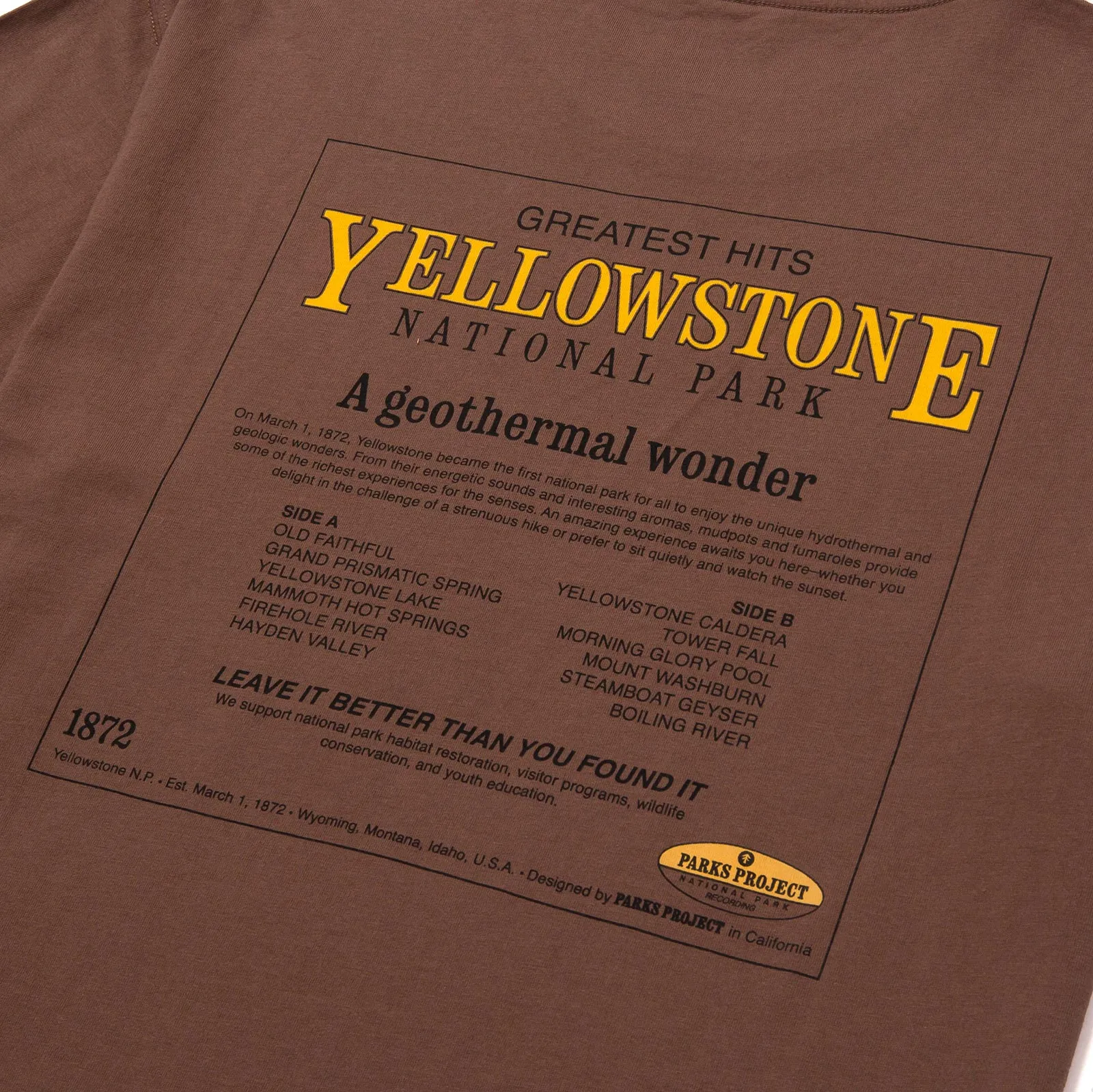Yellowstone's Greatest Hits Tee sold by Parks Project product image thumbnail 4