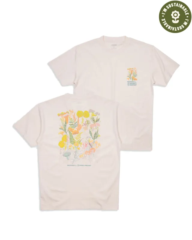 Merrell x Parks Project Shrooms In Bloom Tee sold by Parks Project