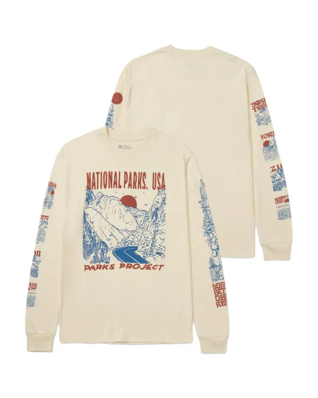 National Parks Puff Print Long Sleeve Tee sold by Parks Project