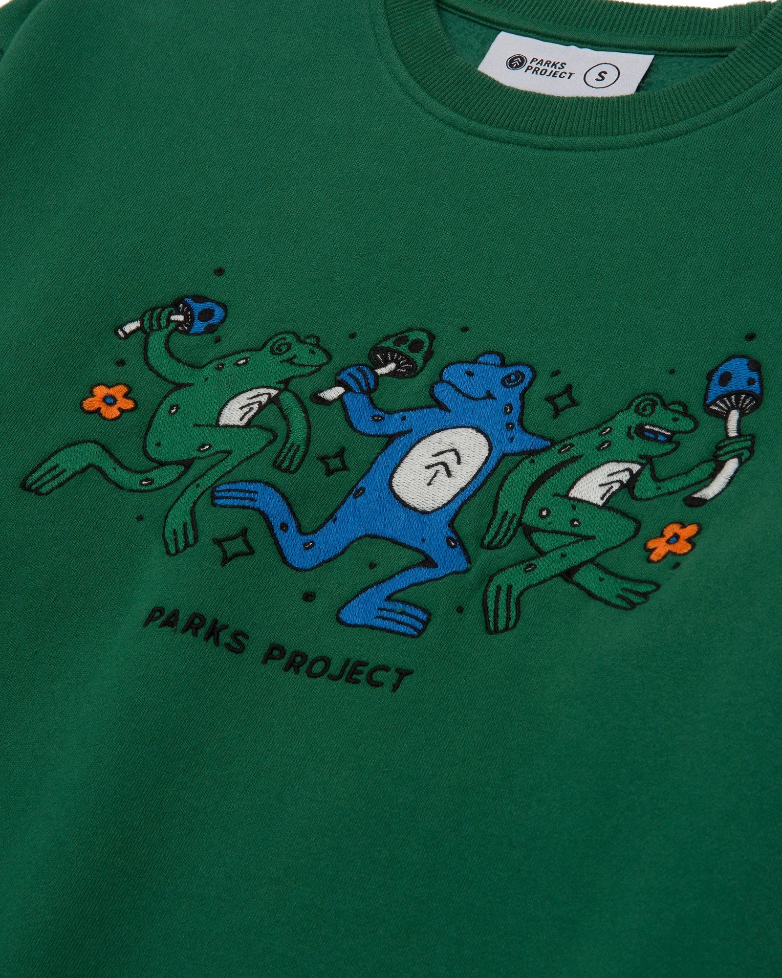 Dancin' Frogs Embroidered Crew sold by Parks Project product image thumbnail 3