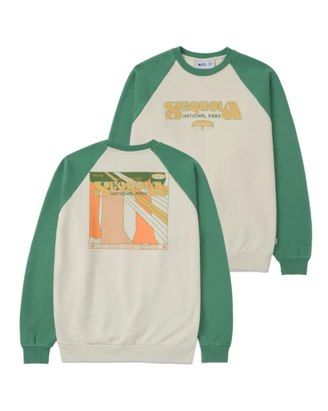 Sequoia Greatest Hits Raglan Crew sold by Parks Project