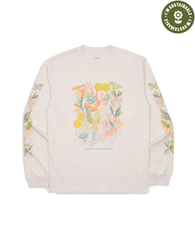 Merrell x Parks Project Shrooms In Bloom Long Sleeve Tee sold by Parks Project