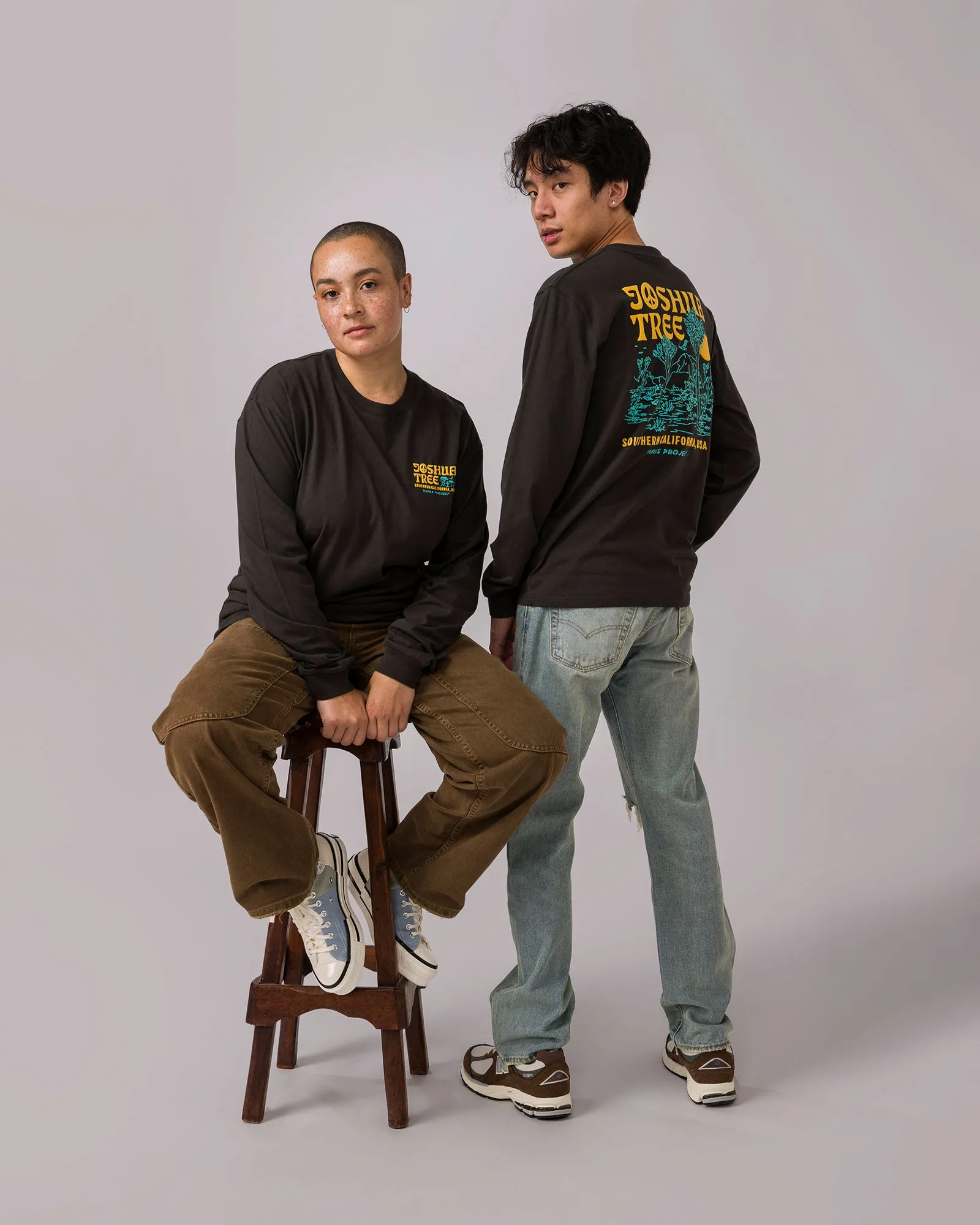 Joshua Tree Puff Print Long Sleeve Tee sold by Parks Project product image thumbnail 2