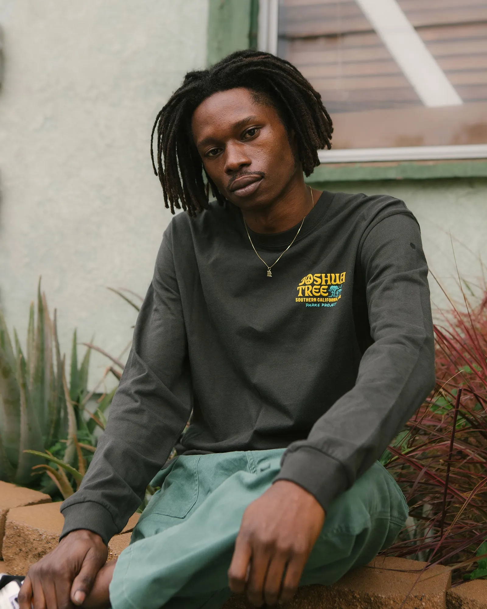 Joshua Tree Puff Print Long Sleeve Tee sold by Parks Project product image thumbnail 3