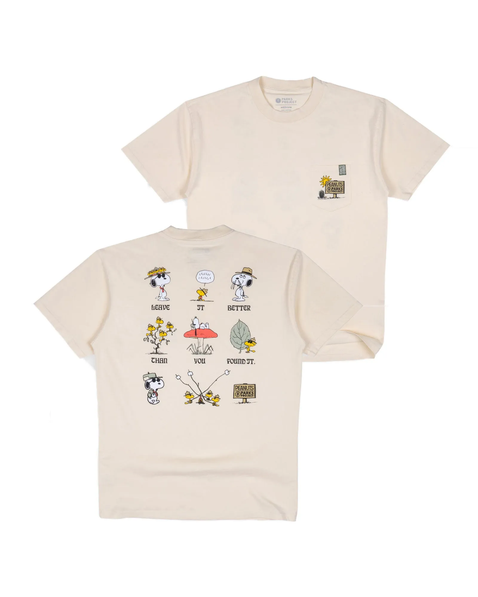 Peanuts x Parks Project Leave It Better Pocket Tee sold by Parks Project