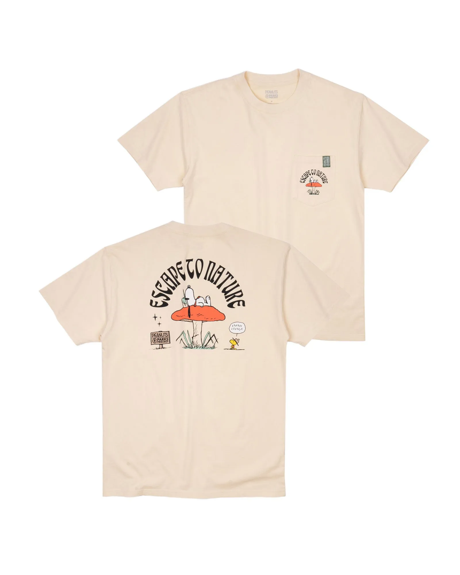 Peanuts x Parks Project Escape To Nature Pocket Tee sold by Parks Project