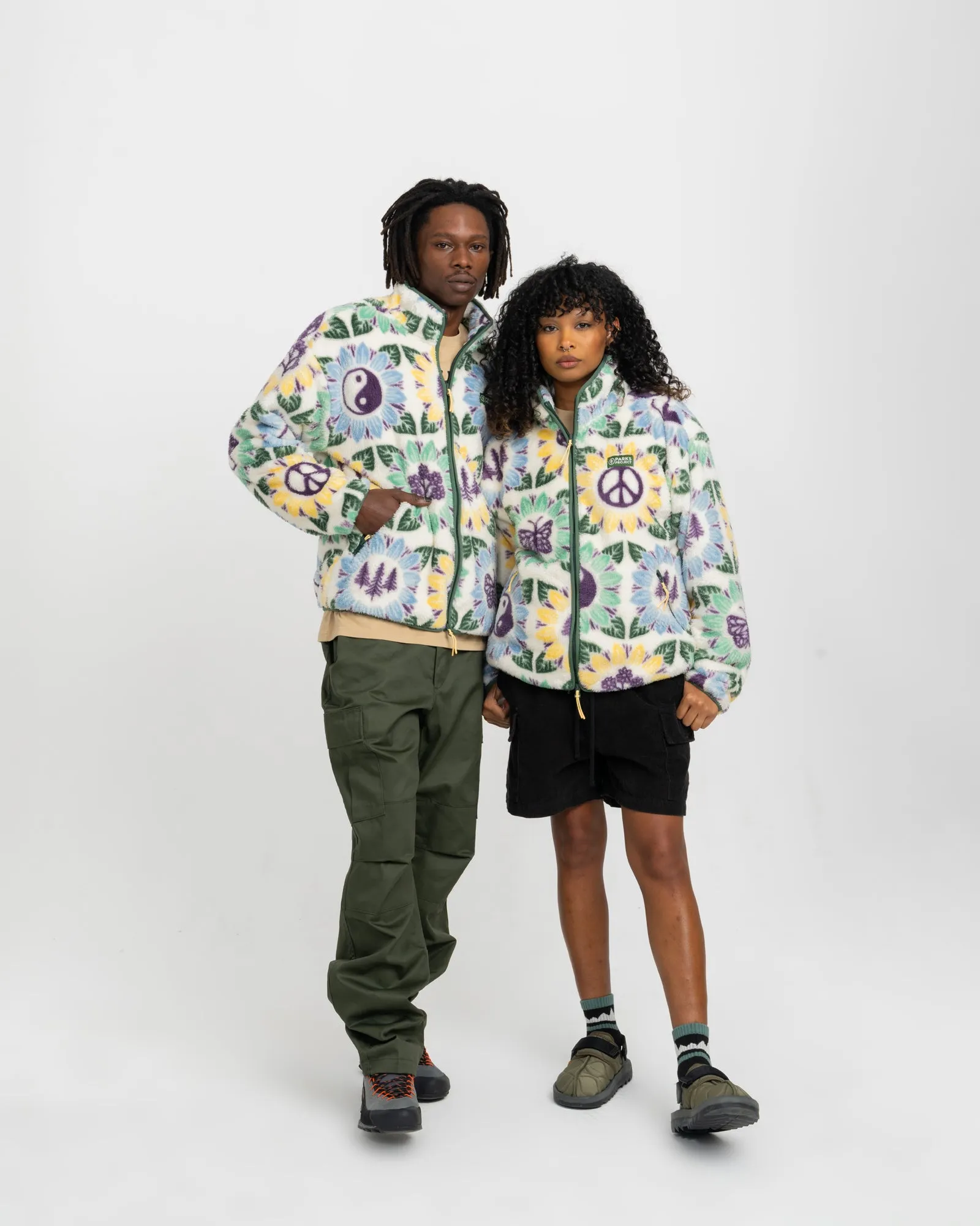 Nature In Bloom Faux Shearling Jacket sold by Parks Project product image thumbnail 2