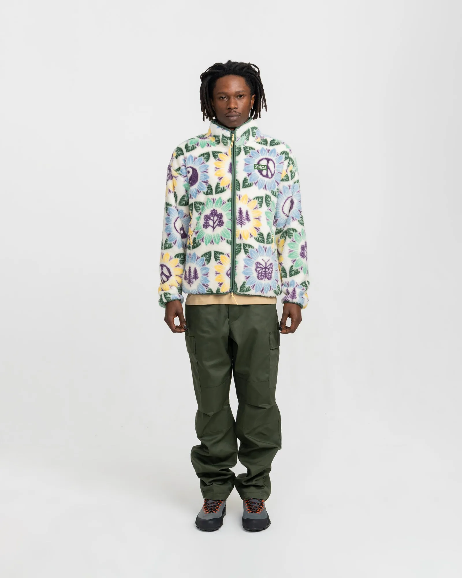 Nature In Bloom Faux Shearling Jacket sold by Parks Project product image thumbnail 3