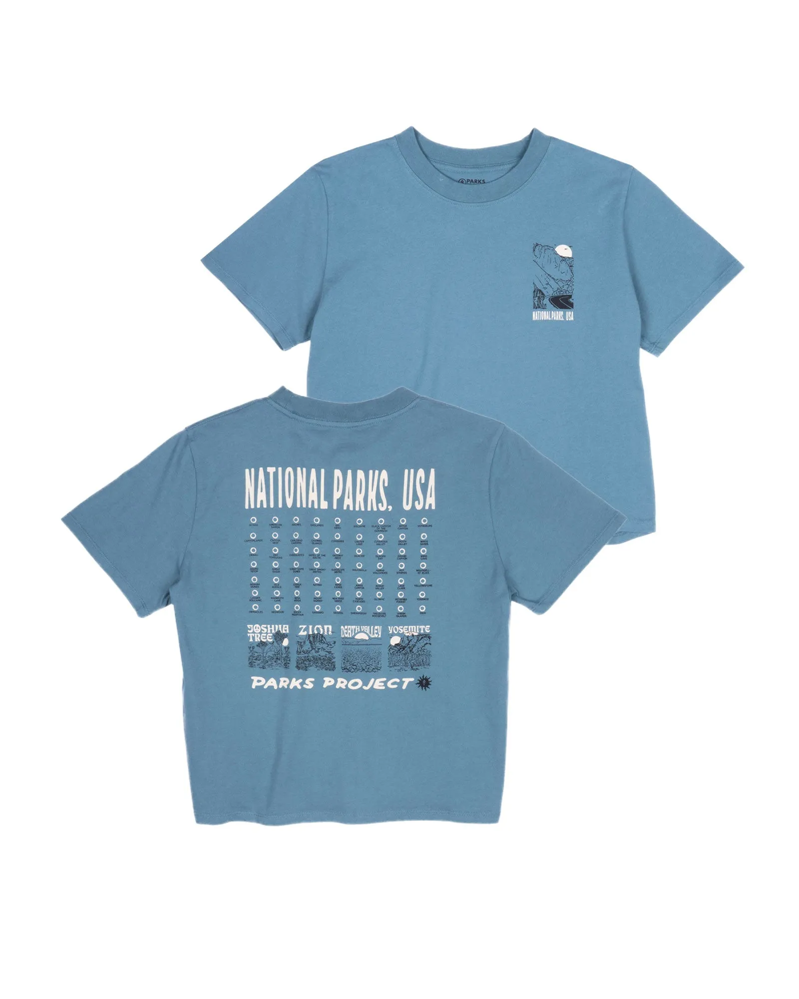 National Parks USA Fill In Boxy Tee sold by Parks Project