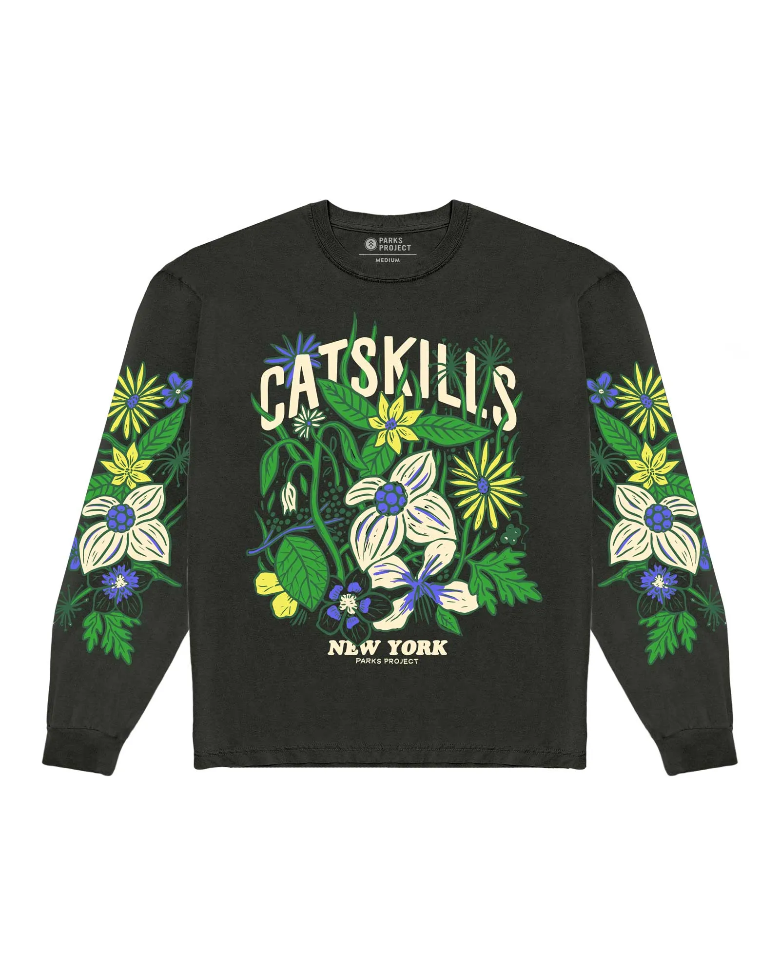 Catskills Flower Patch Long Sleeve Tee sold by Parks Project