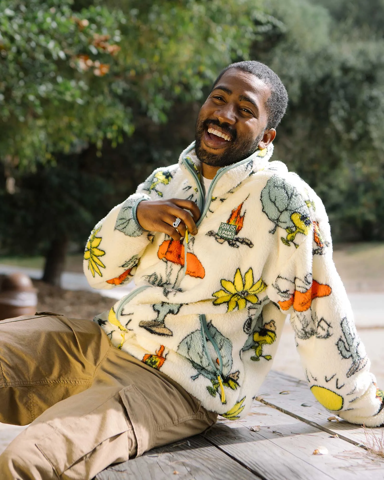 Peanuts x Parks Project Faux Shearling Jacket sold by Parks Project product image thumbnail 3