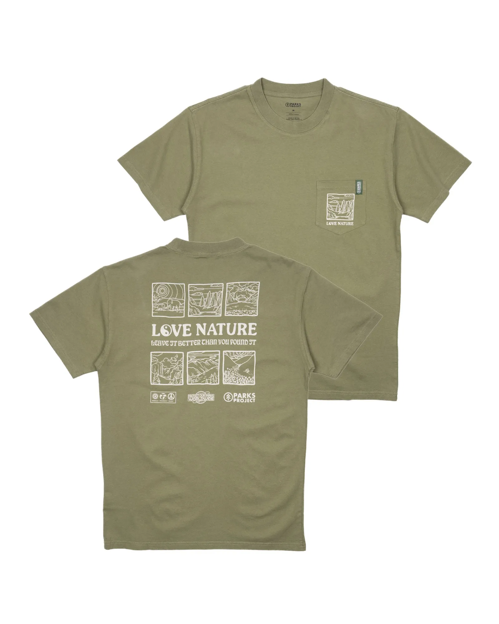 Love Nature Pocket Tee sold by Parks Project
