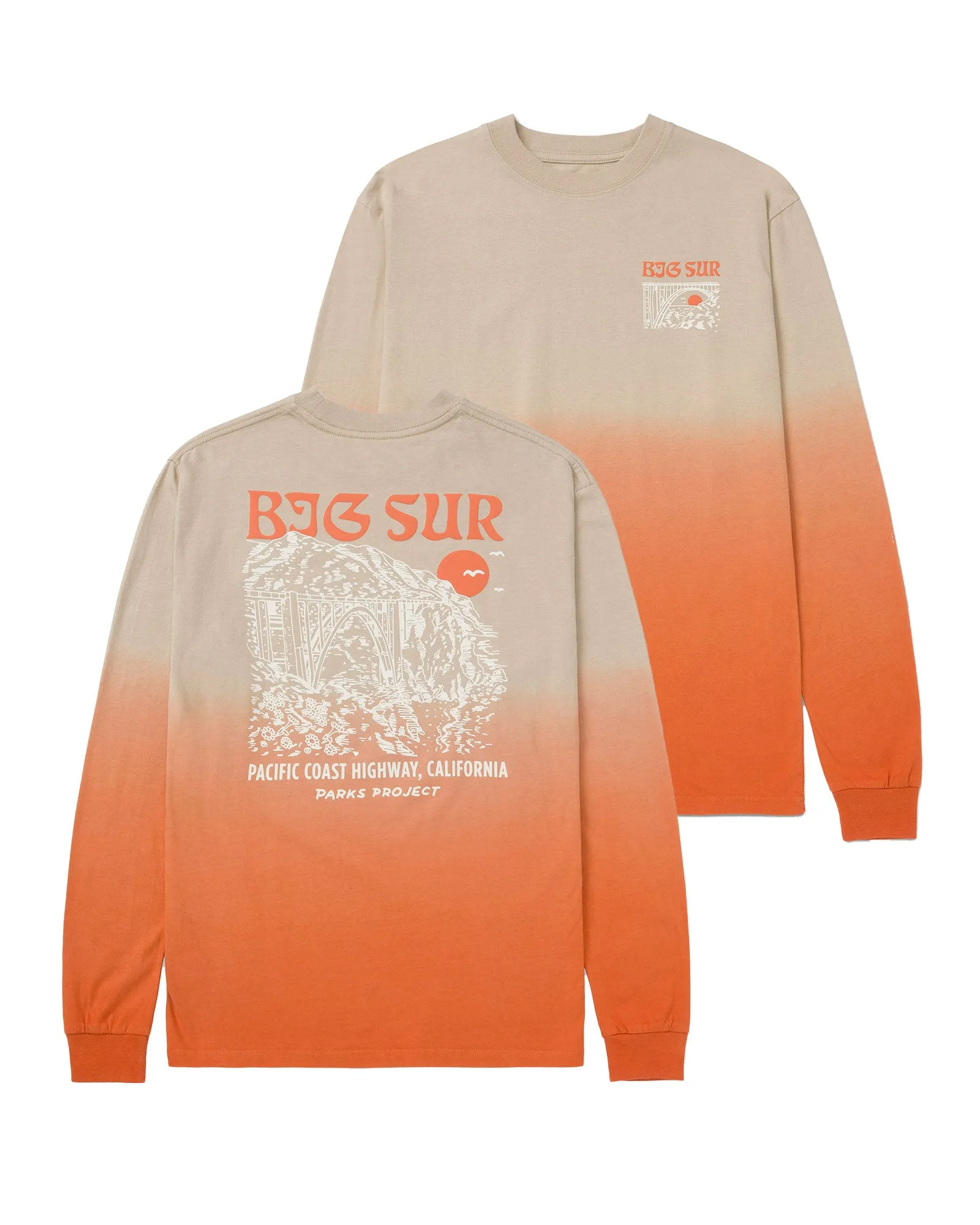 Big Sur Ombre Puff Print Long Sleeve Tee sold by Parks Project product image thumbnail 4
