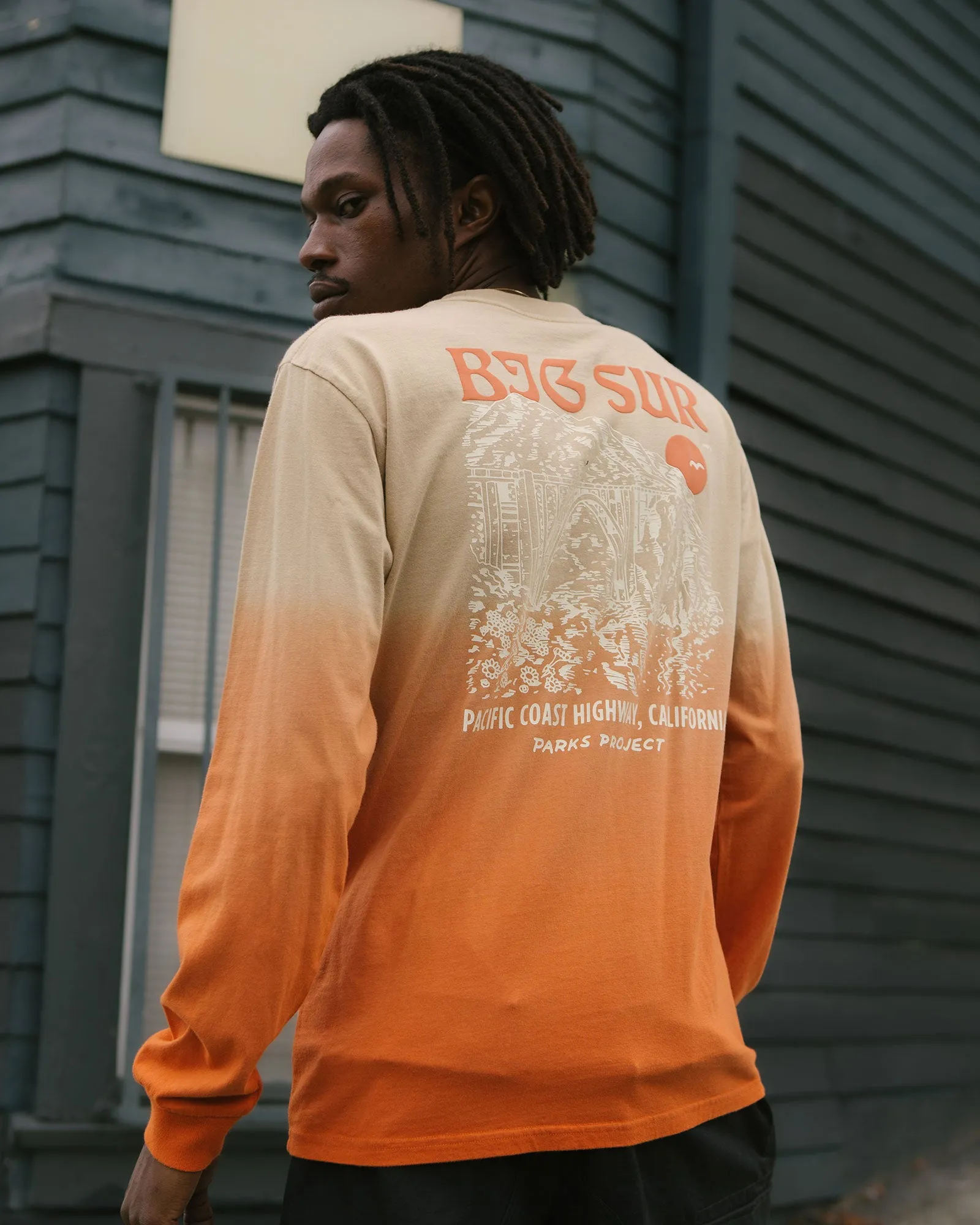 Big Sur Ombre Puff Print Long Sleeve Tee sold by Parks Project product image thumbnail 3