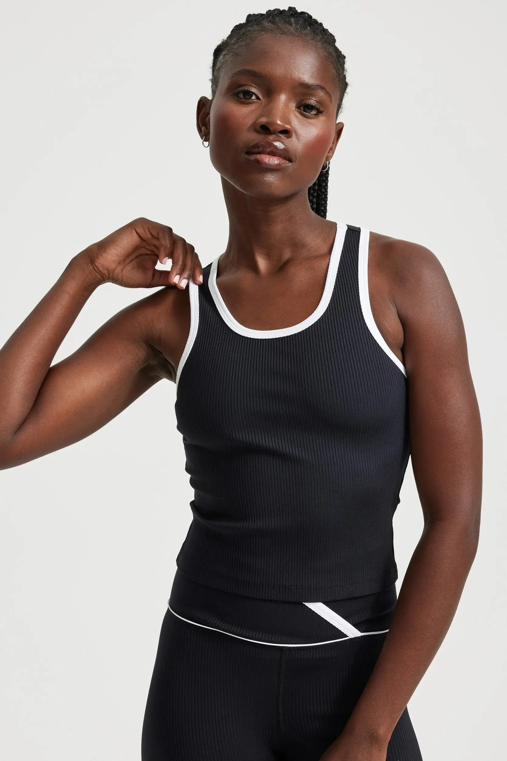 Ribbed Two Tone Sports Tank sold by Year of Ours product image thumbnail 5